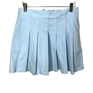 NWT American Eagle Blue Super High Rise Super Stretch Pleated Mini Skirt Size 8
